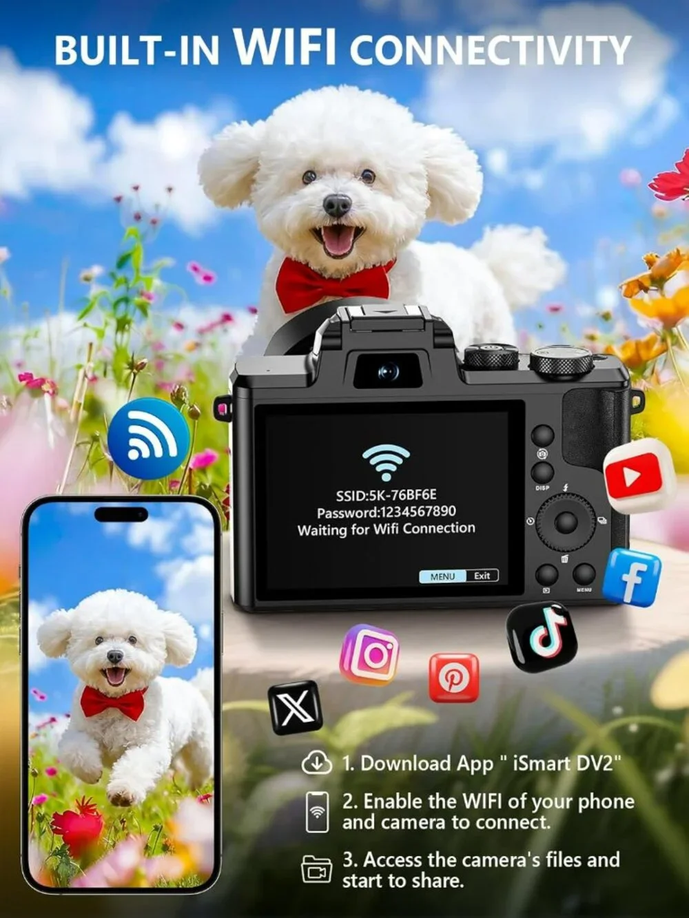 NEW 8K WIFI Digital Camera with 3.2